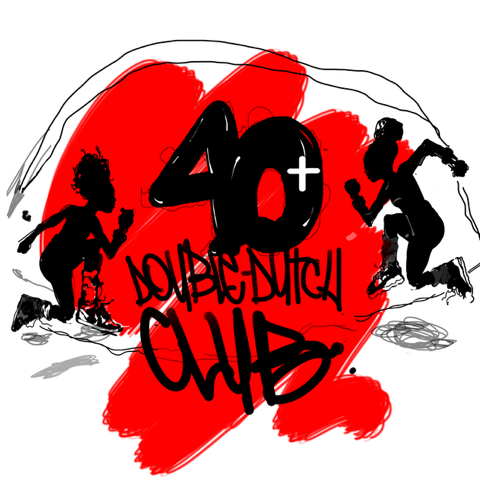 40 plus double dutch logo